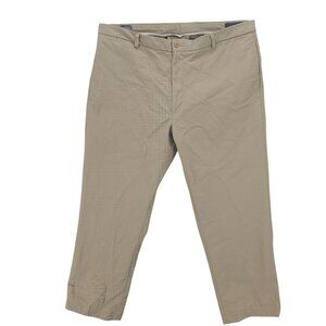 JACK DONNELLY Khaki Chino Pants Hybrid Fit MADE IN USA 100% Cotton Size 42 x 29